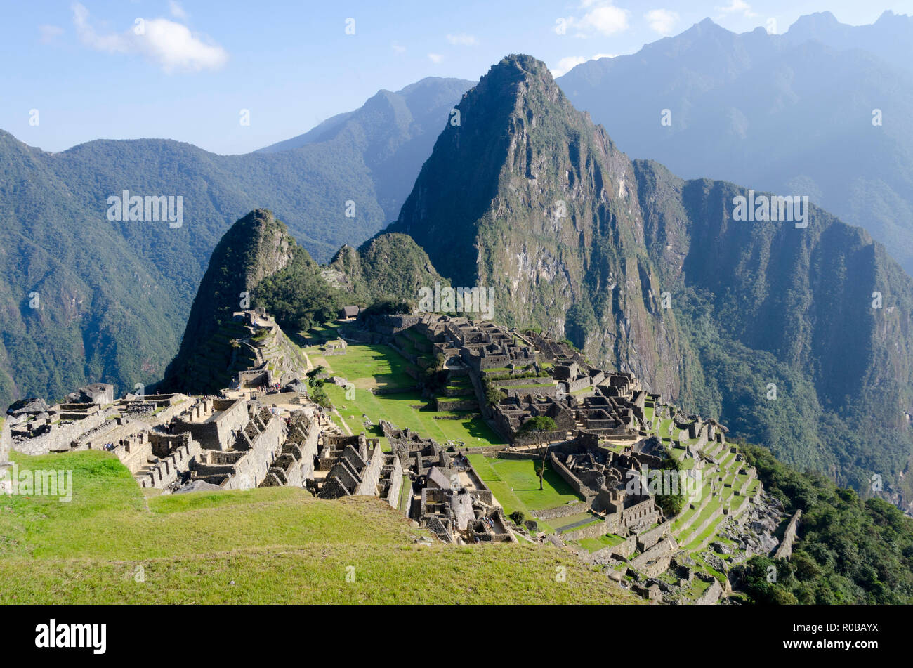 Machu Picchu, Huayna Picchu, Peru Stockfoto
