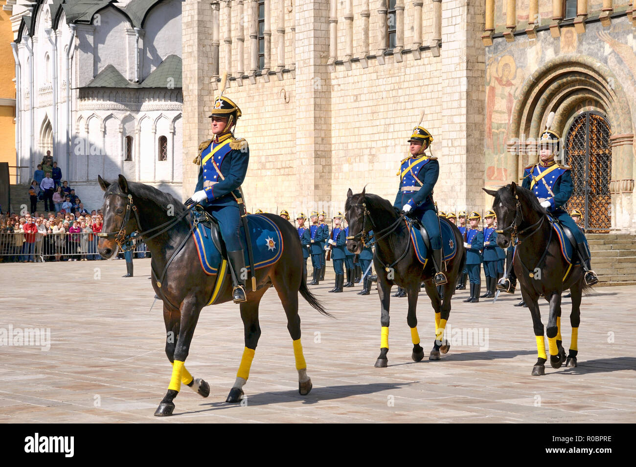 Bogatyrs des Regiments Stockfoto