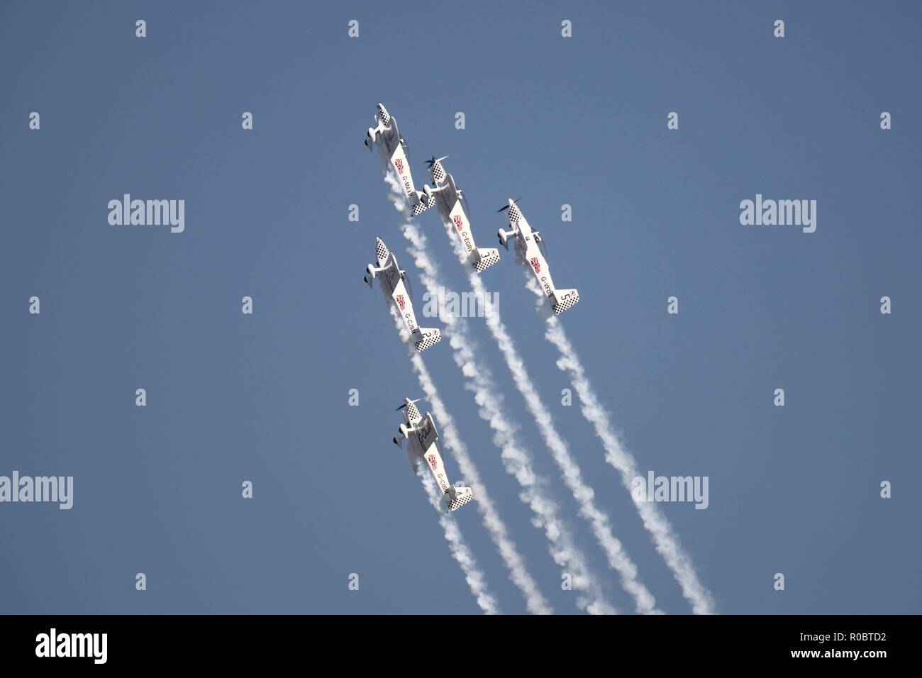 Team Raven (RaVen) Unterhaltung Tausende von Zuschauern an der Bournemouth Air Festival 2018 Stockfoto