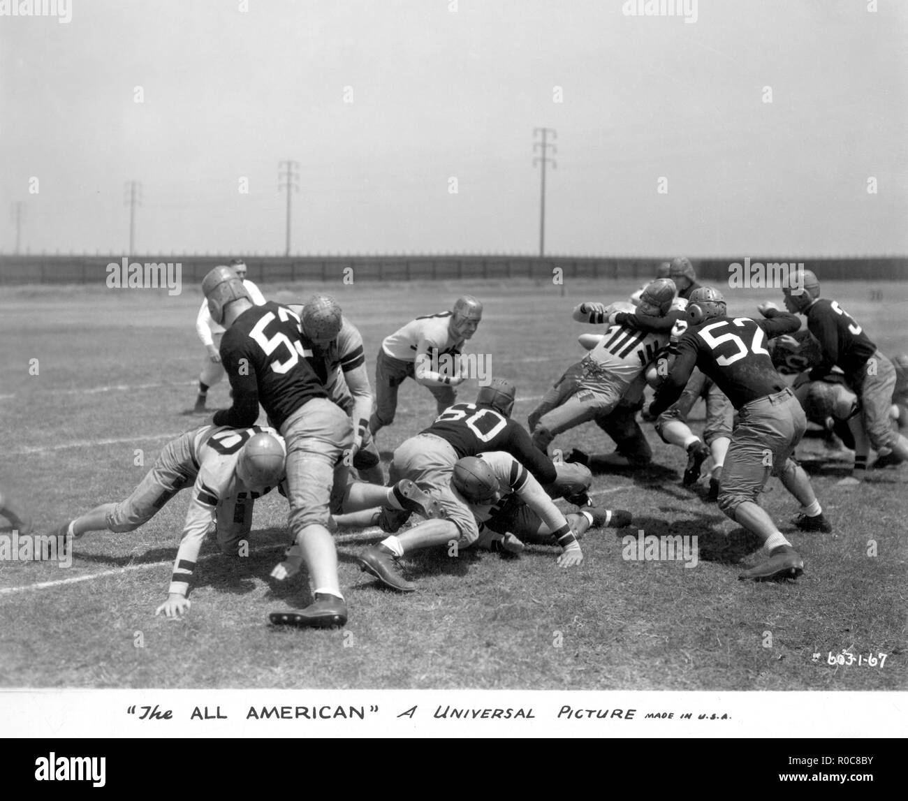 Fußball-Spiel, das Auf-der Film, "die Amerikaner", Universal Pictures, 1932 Stockfoto