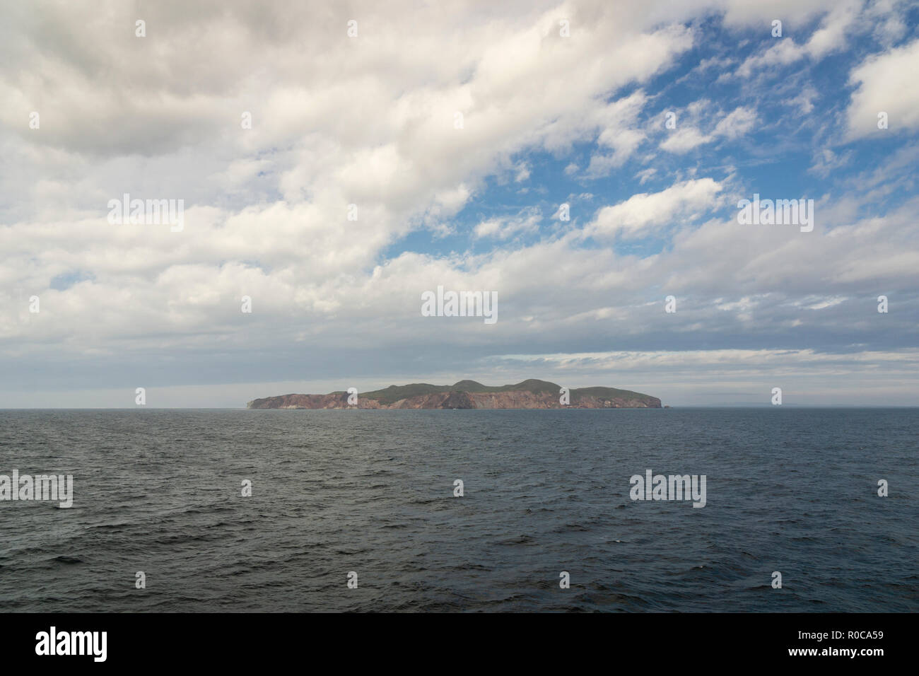 Blick auf den Eintrag Insel im Magdalen Islands, Quebec, Kanada. Stockfoto