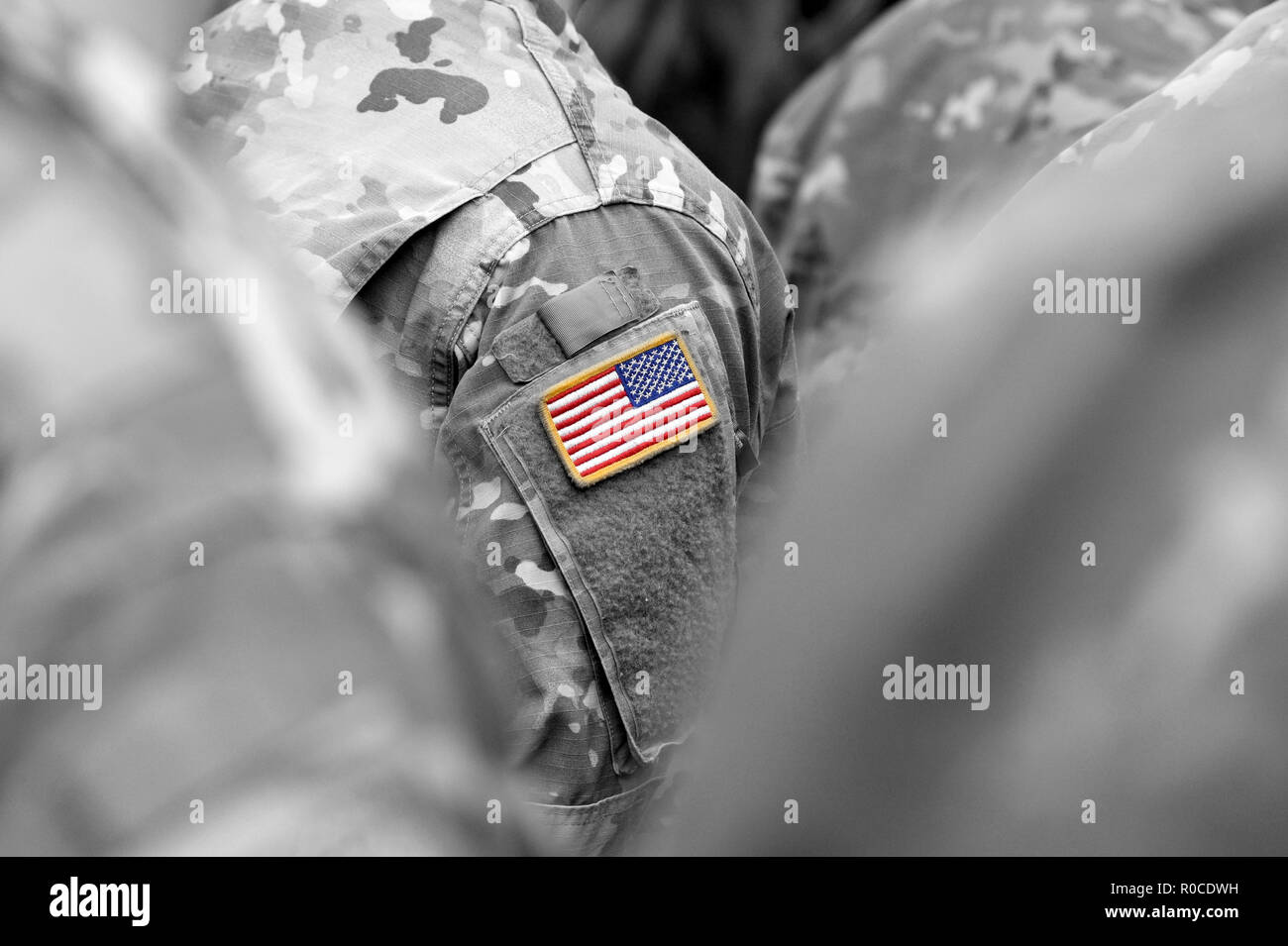 US-Truppen. US-Soldaten. US-Armee Stockfoto