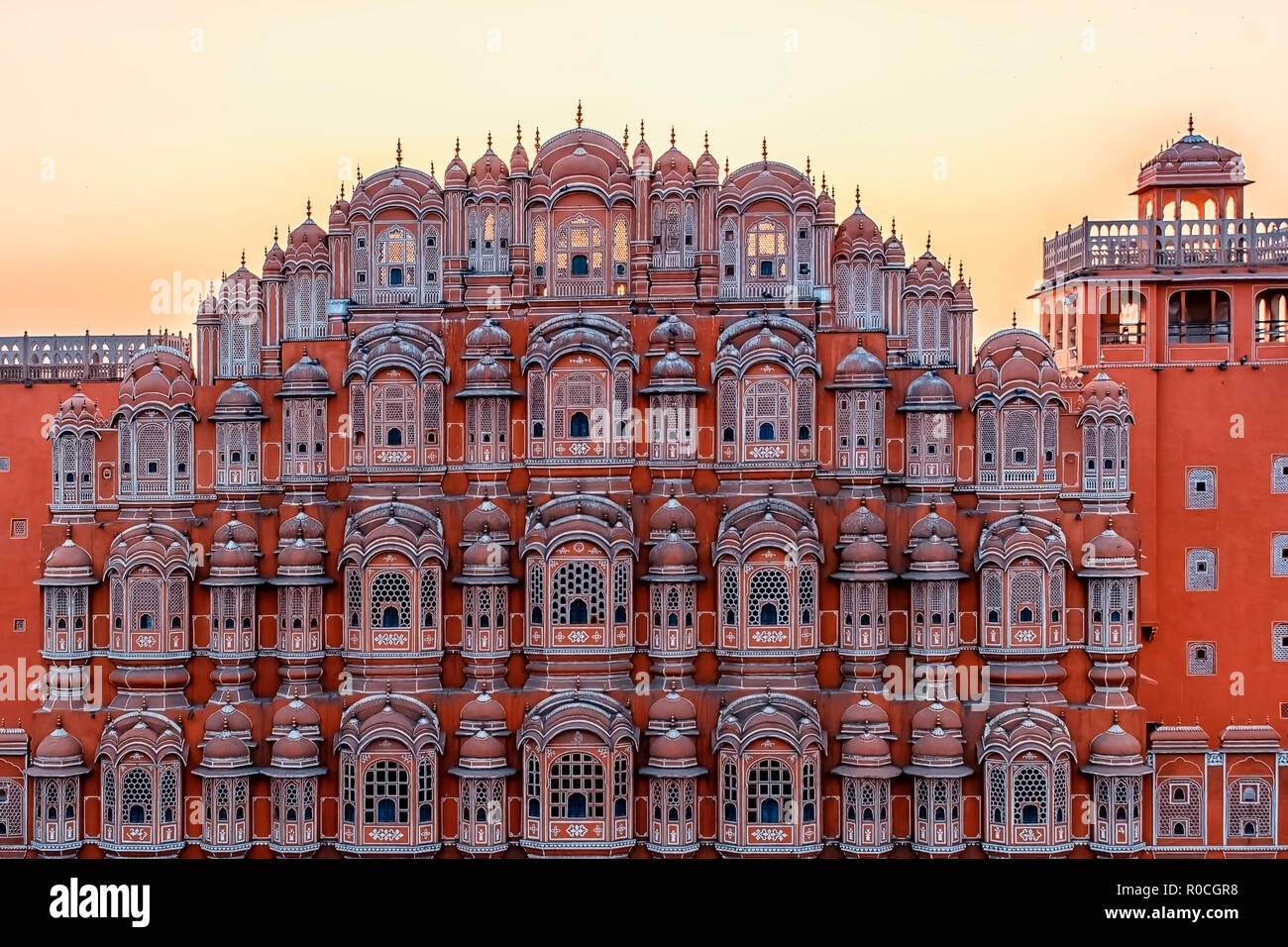 Hawa Mahal - Palast der Winde, Jaipur, Indien. Stockfoto