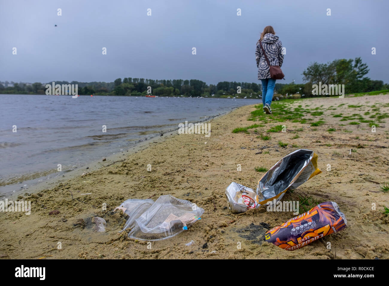 Wurf in malerischen Orten fiel Stockfoto