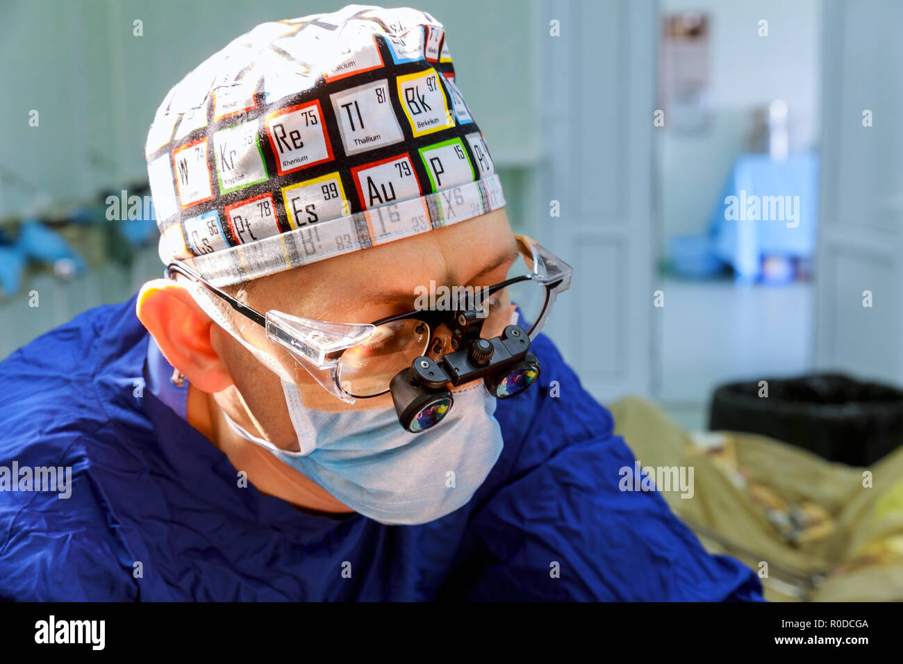 Kardiovaskuläre Chirurgie Arzt in der Chirurgie mit in der Chirurgie Betrieb Stockfoto