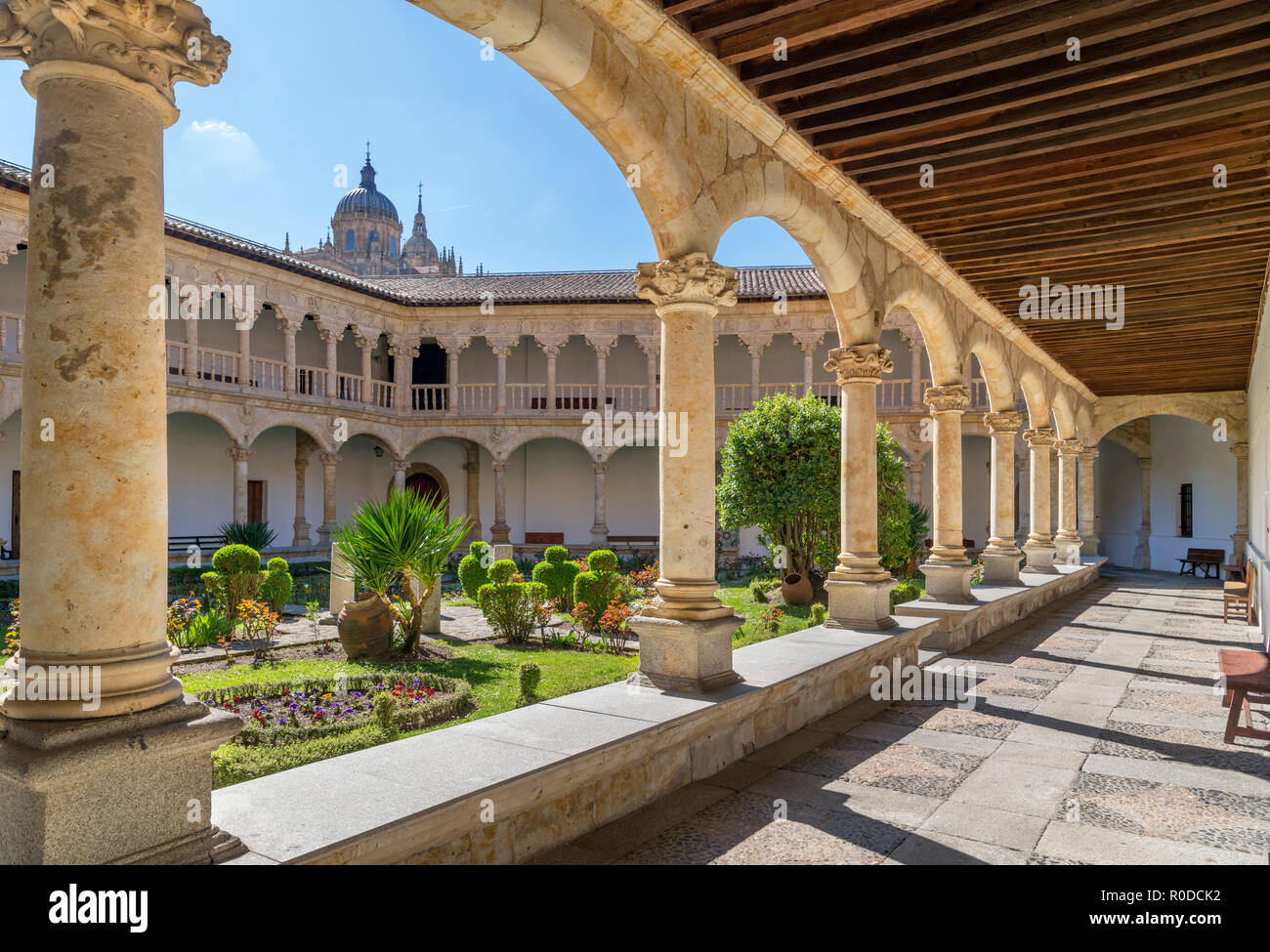 Kreuzgang in Convento de Las Dueñas, 15./16. Jahrhundert Dominikanerkloster in Salamanca, Castilla y Leon, Spanien Stockfoto