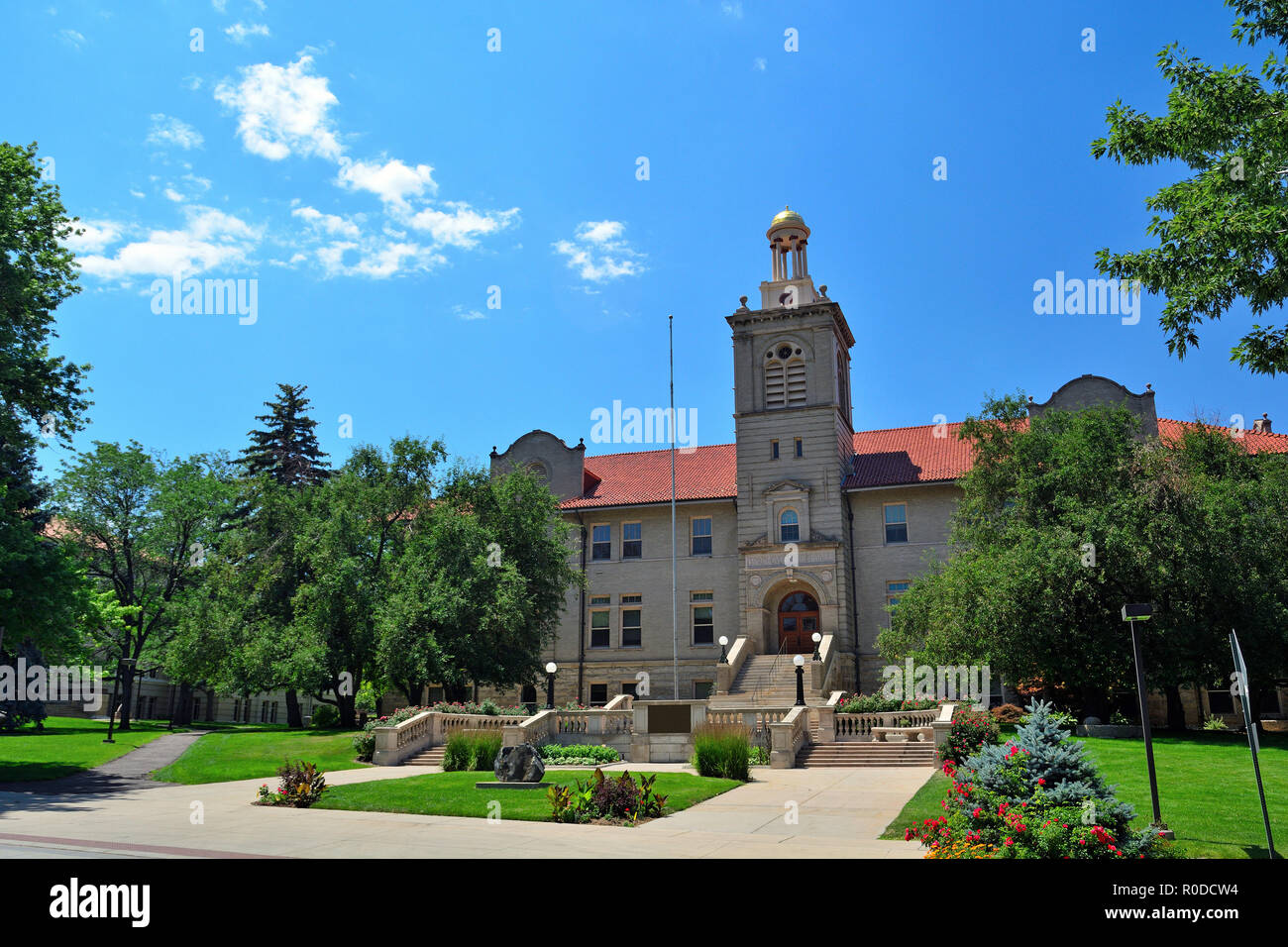 Colorado öffentlichen Universität Schule der Gruben Verwaltungsgebäude an einem sonnigen Tag Stockfoto