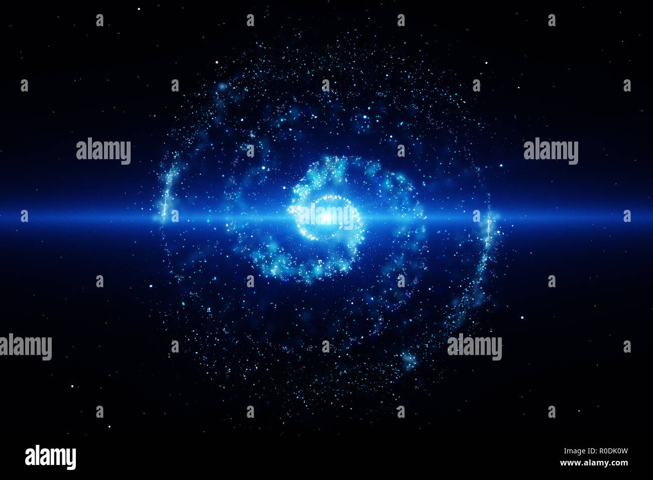 3D-Rendering, brillante Nebula Stockfoto