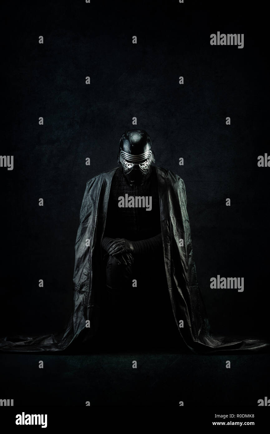 Cosplay von Kylo Ren, 501st Legion (Star Wars), Virateck Workshop Stockfoto