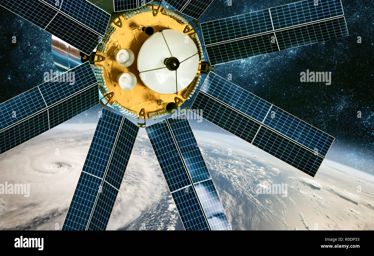 Raum Überwachung per Satellit aus der Erdumlaufbahn Wetter aus dem Weltraum, Hurrikan, Taifun auf dem Planeten Erde. Elemente dieses Bild von der NASA eingerichtet. Stockfoto