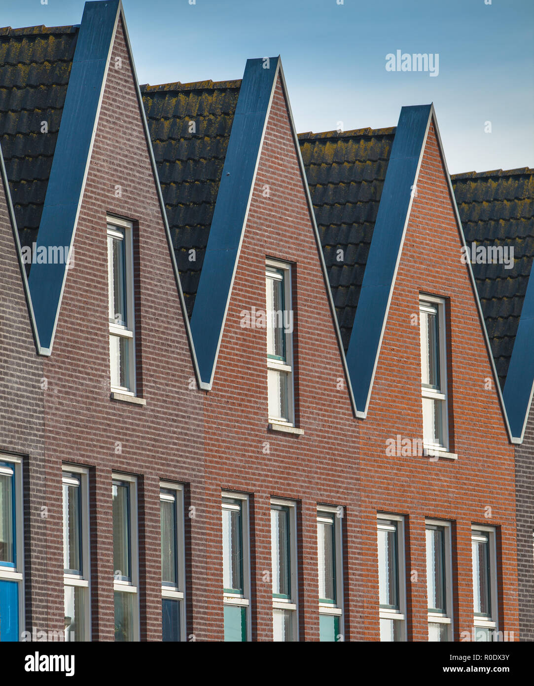 Modernes Reihenhaus Immobilien Stockfoto