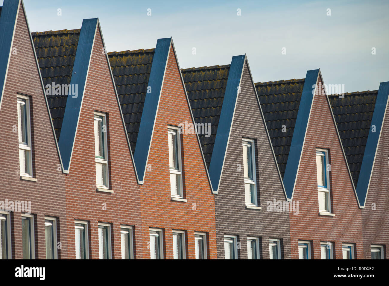 Fassade der modernen Immobilien Stockfoto