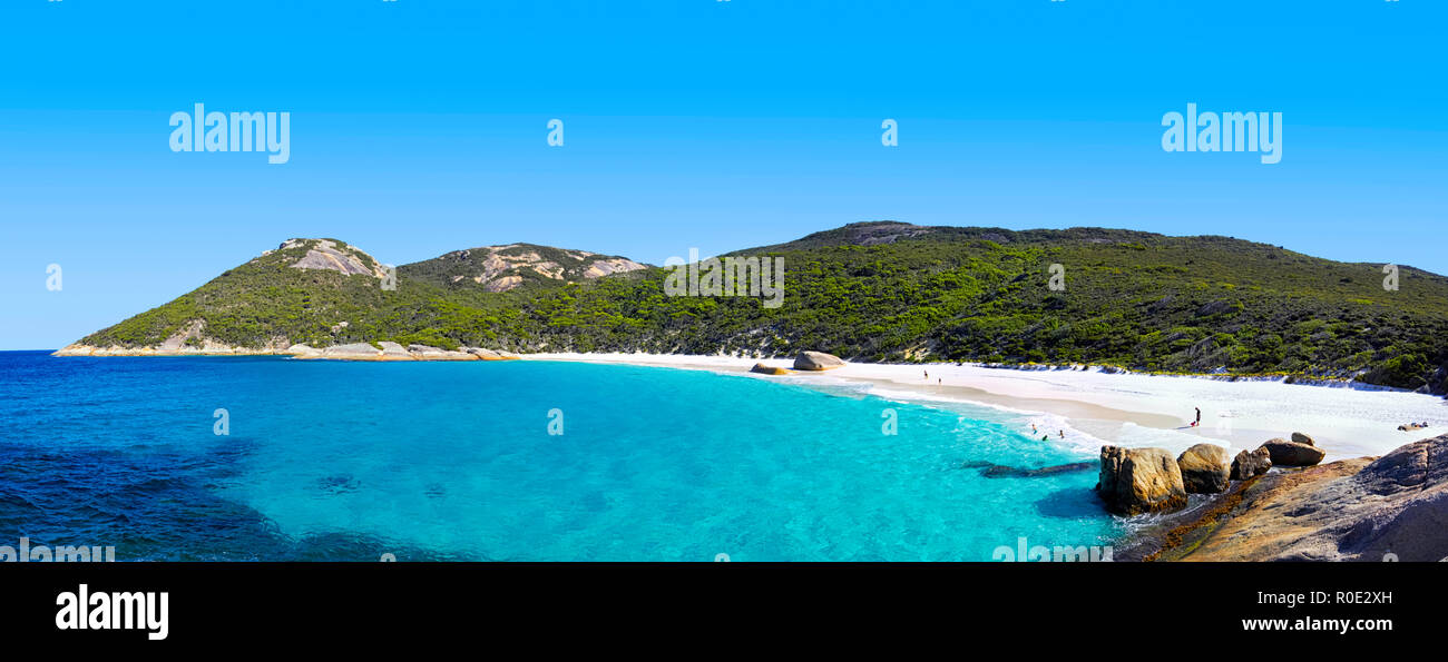 Kleiner Strand in zwei Völker Bay Nature Reserve, in der Nähe von Albany, Western Australia. Stockfoto