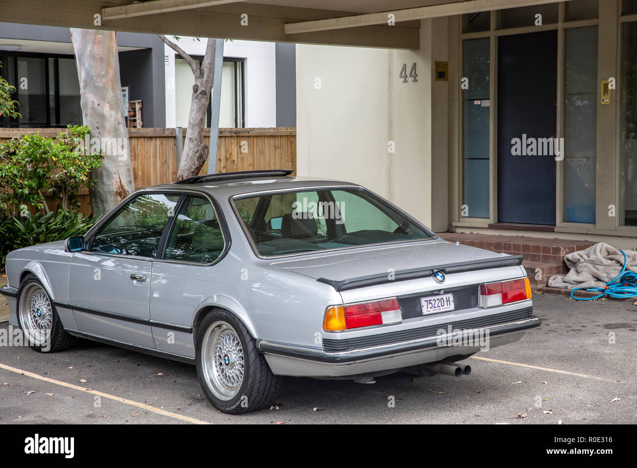 1990 BMW 8-Serie Auto in Sydney, Australien geparkt Stockfoto