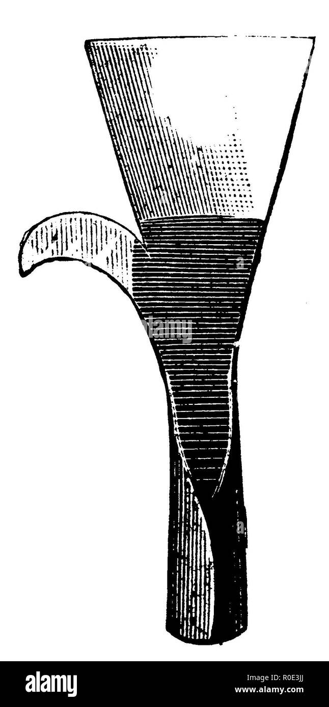(Astputzer des Auswurfkrümmers verwendet wird, um das Instrument auf eine lange Stange zu befestigen), anonym 1911 Stockfoto