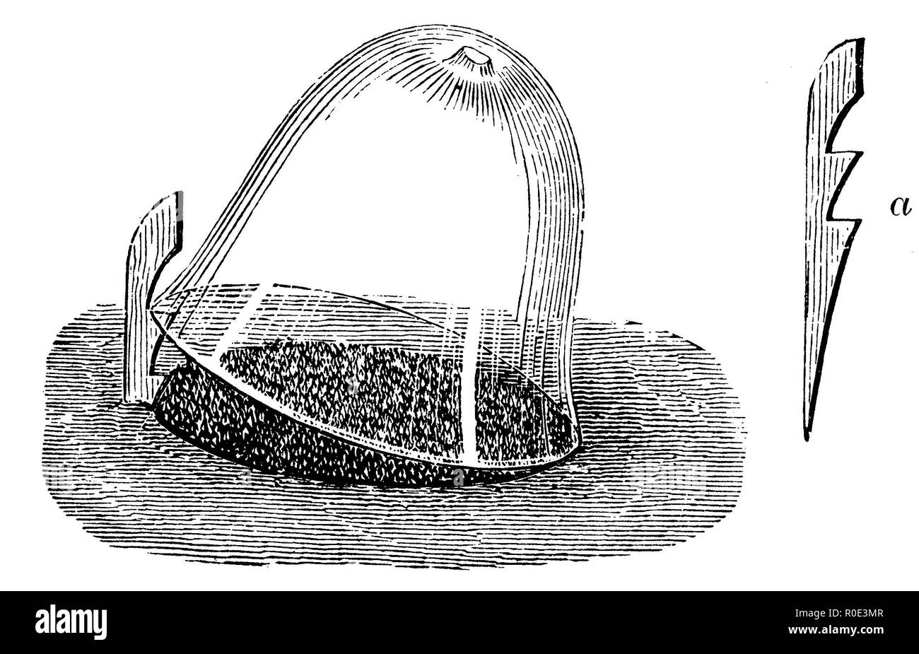 Aussaat unter Glas Glocken, a) Lüftung Holz für die Glocke, anonym 1911 Stockfoto