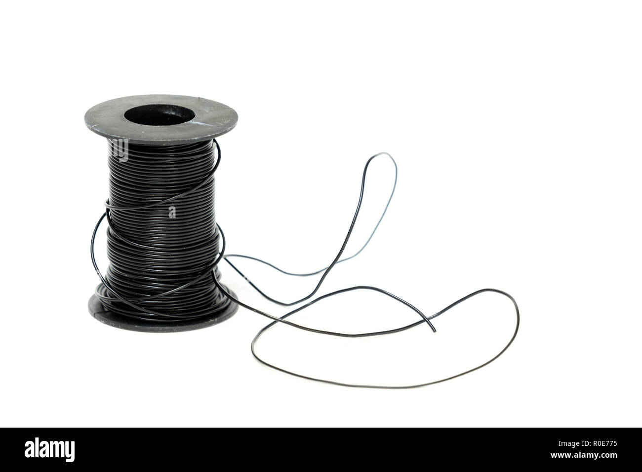 Spule der elektrischen Kabel. Stockfoto