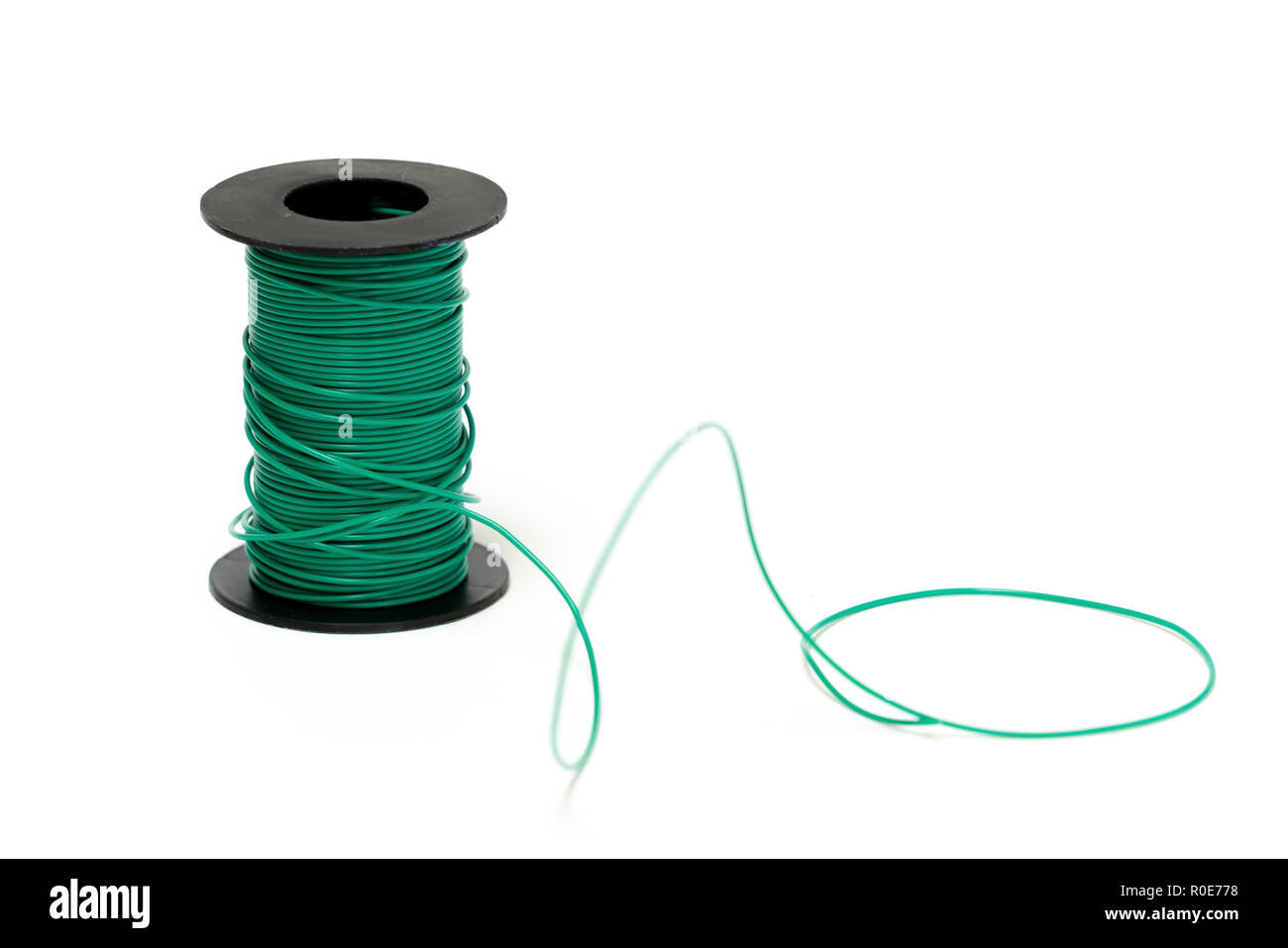 Spule der elektrischen Kabel. Stockfoto