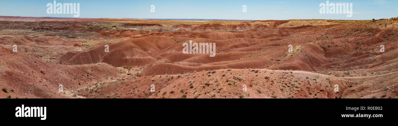 Painted Desert ist Teil der Petrified Forest National Park in Navajo und Apache Grafschaften im nordöstlichen Arizona. Stockfoto
