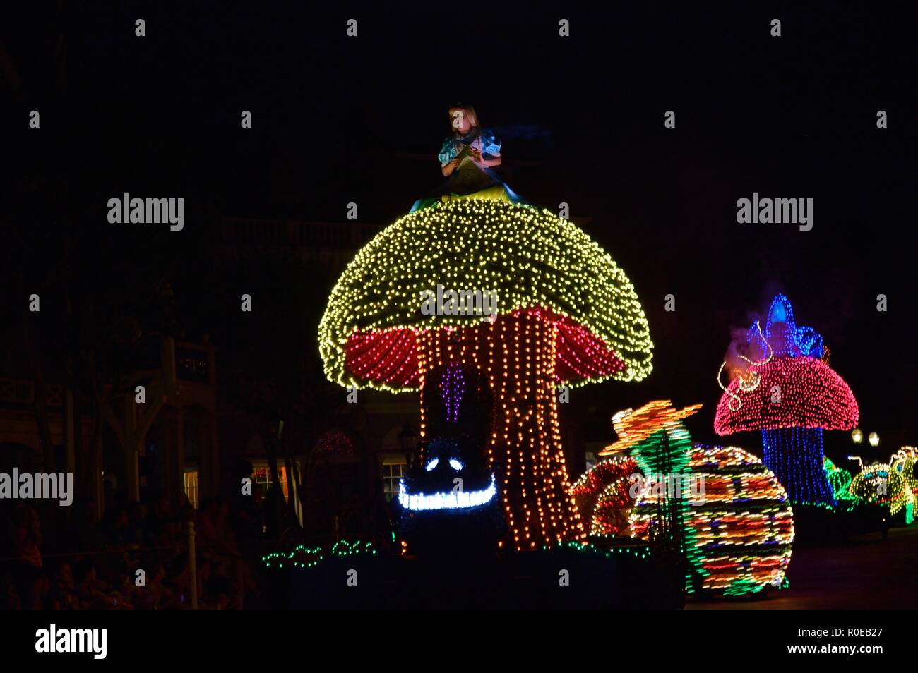 Disney's Lichtshowparade Stockfoto