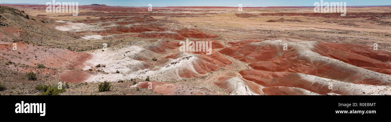 Painted Desert ist Teil der Petrified Forest National Park in Navajo und Apache Grafschaften im nordöstlichen Arizona. Chinle macht die Farbe Stockfoto