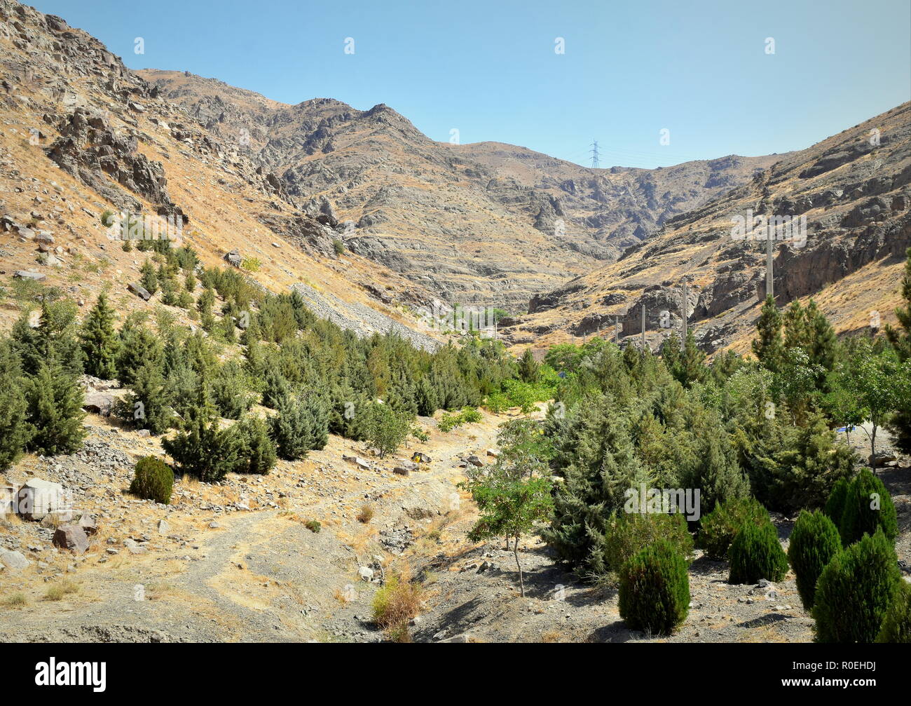 Alborz Gebirge Landschaft um Kaspischen Becken im Iran Stockfoto