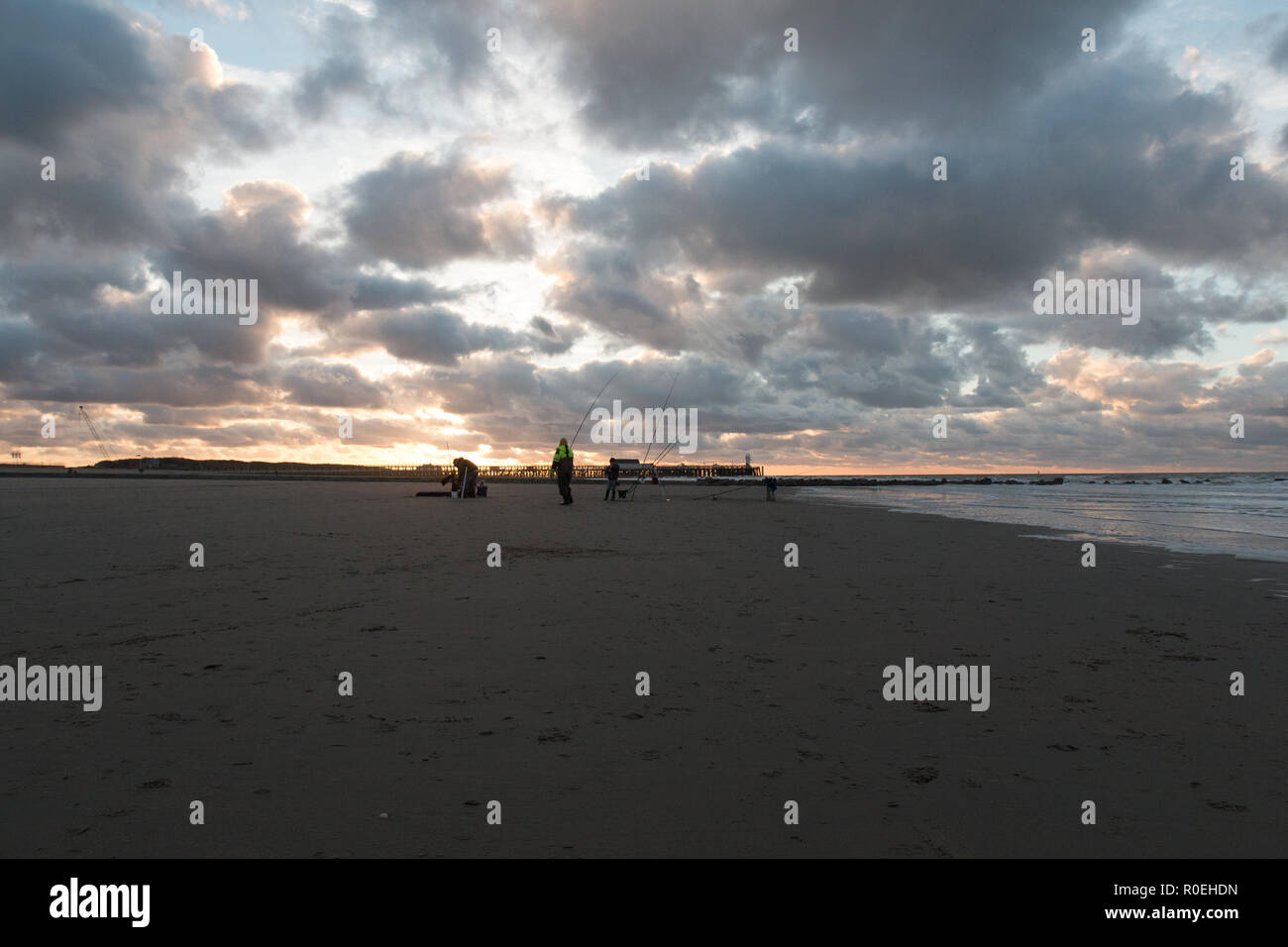 Meer in Blankenberge Stockfoto