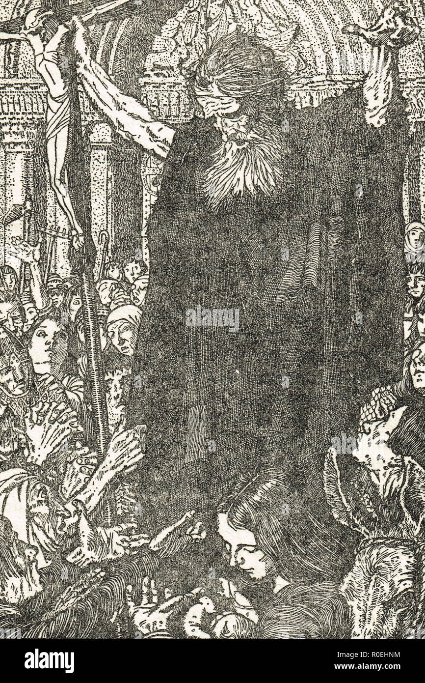 Peter dem Einsiedler, Predigt, 11. Jahrhundert Stockfoto