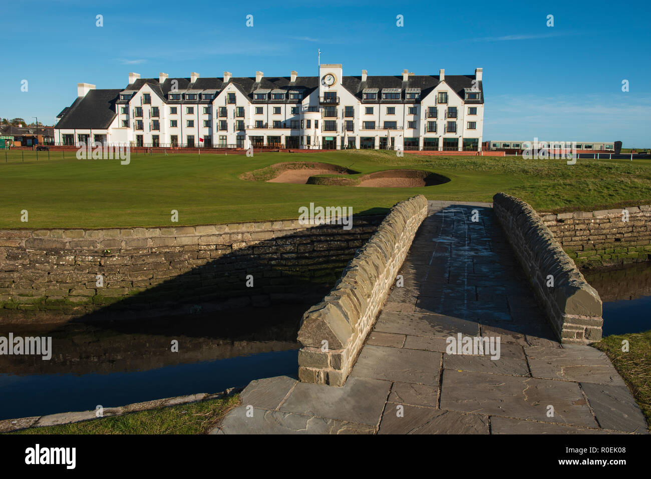 Carnoustie Golf Course und Hotel, Angus, Schottland. Stockfoto