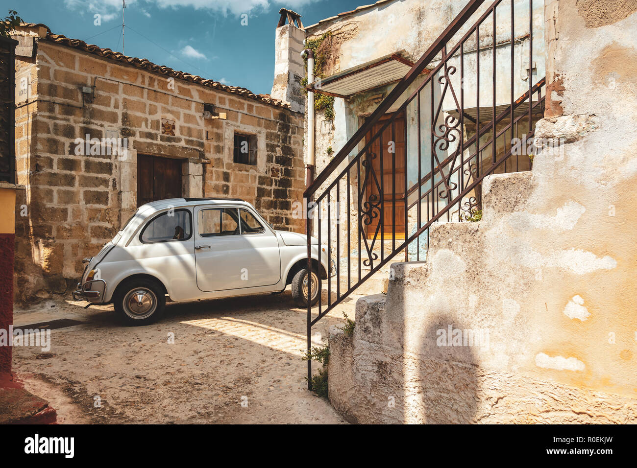 Das alte Dorf von spinazzola in der Region Apulien, Italien Stockfoto