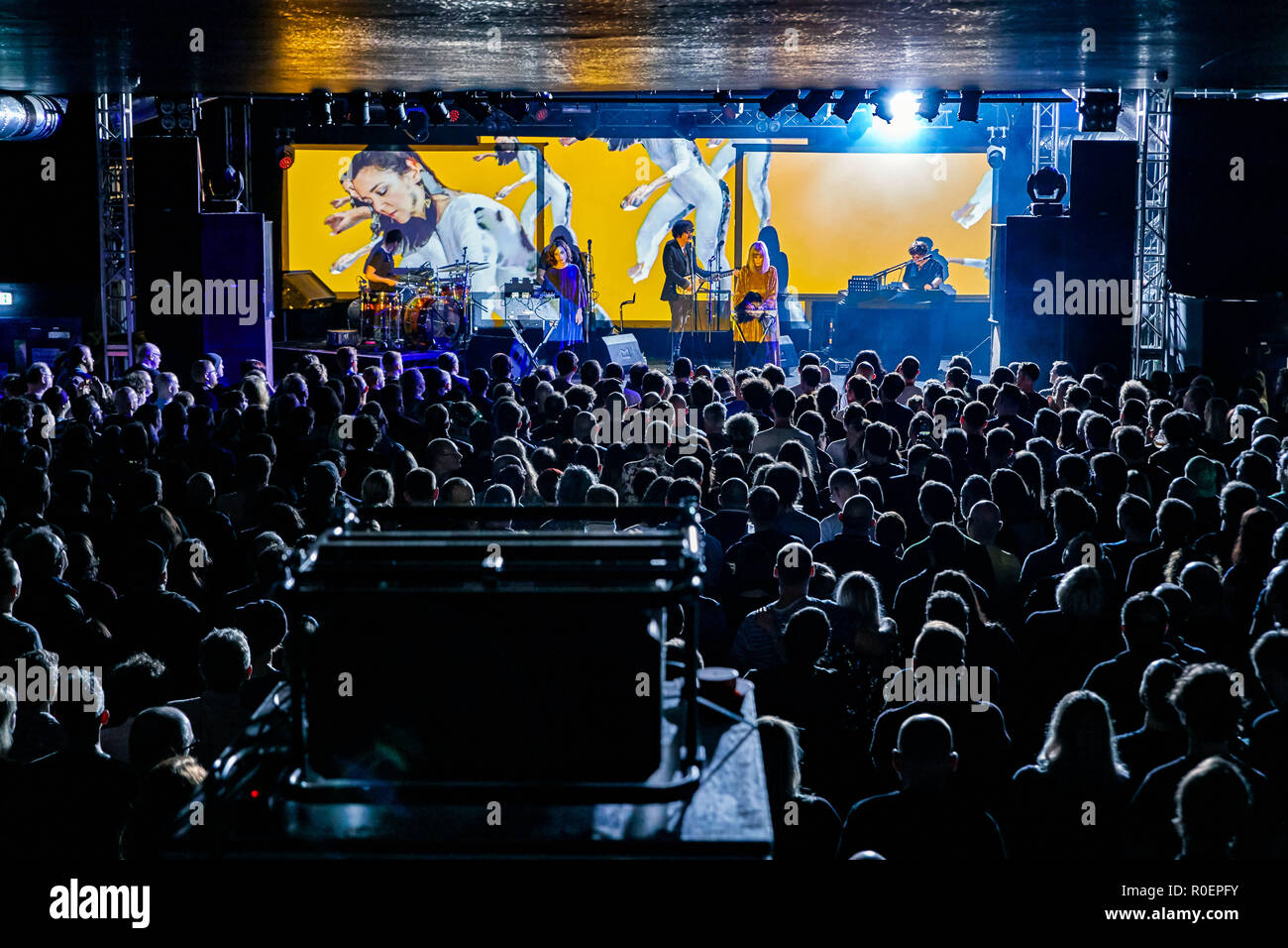 Liverpool, Großbritannien. November 3, 2018 - Kult elektronische Pioniere Ladytron live zum ersten Mal in 7 Jahren bei O2 Academy Liverpool Credit: Andy von Pip/ZUMA Draht/Alamy leben Nachrichten Stockfoto