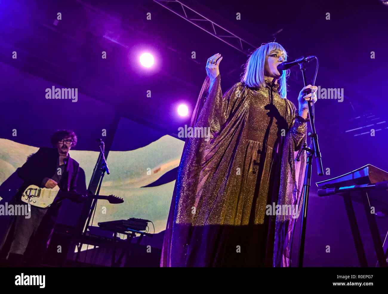 Liverpool, Großbritannien. November 3, 2018 - HELEN MARNIE und DANILE JAGD von Kult elektronische Pioniere Ladytron live zum ersten Mal in 7 Jahren bei O2 Academy Liverpool Credit: Andy von Pip/ZUMA Draht/Alamy leben Nachrichten Stockfoto