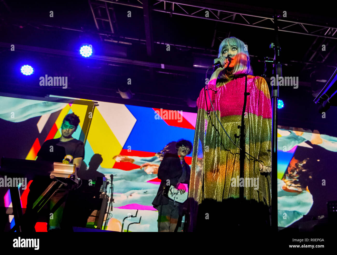 November 3, 2018 - Kult elektronische Pioniere Ladytron live zum ersten Mal in 7 Jahren bei O2 Academy Liverpool Credit: Andy von Pip/ZUMA Draht/Alamy leben Nachrichten Stockfoto