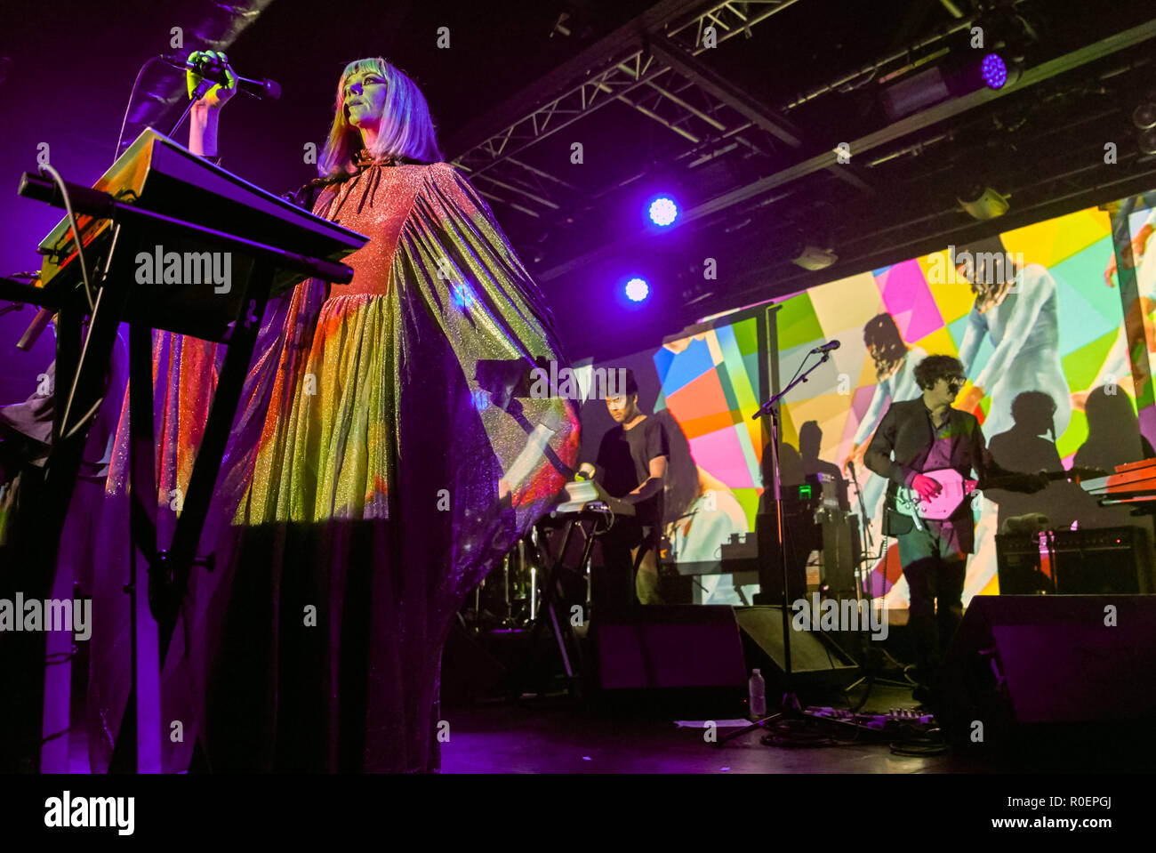 Liverpool, Großbritannien. November 3, 2018 - Kult elektronische Pioniere Ladytron live zum ersten Mal in 7 Jahren bei O2 Academy Liverpool Credit: Andy von Pip/ZUMA Draht/Alamy leben Nachrichten Stockfoto