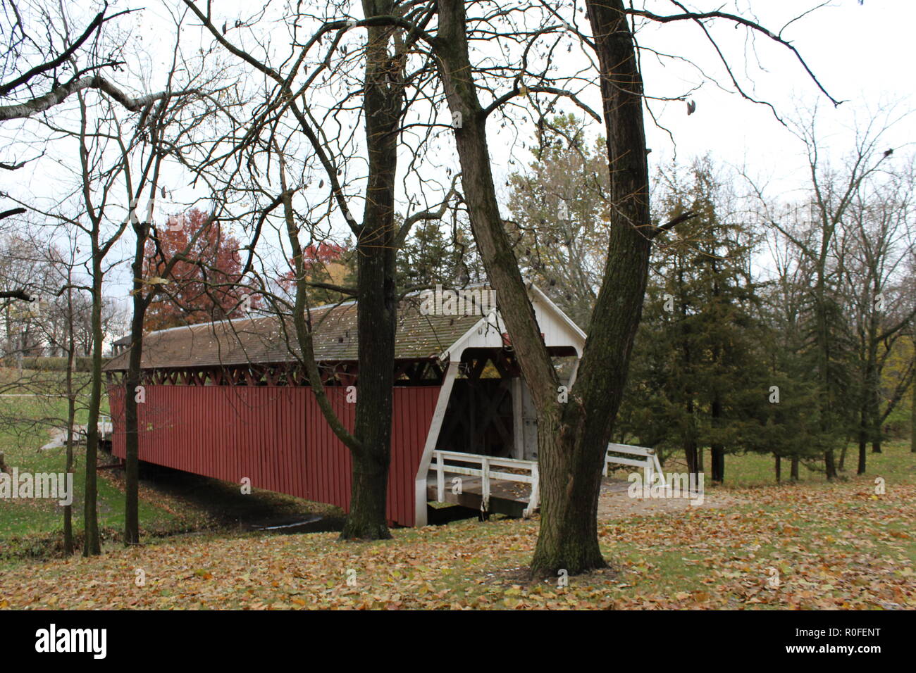 Überdachte Brücken in Madison County, Iowa Stockfoto