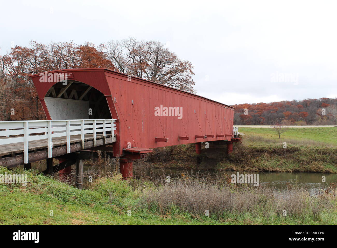 Überdachte Brücken in Madison County, Iowa Stockfoto