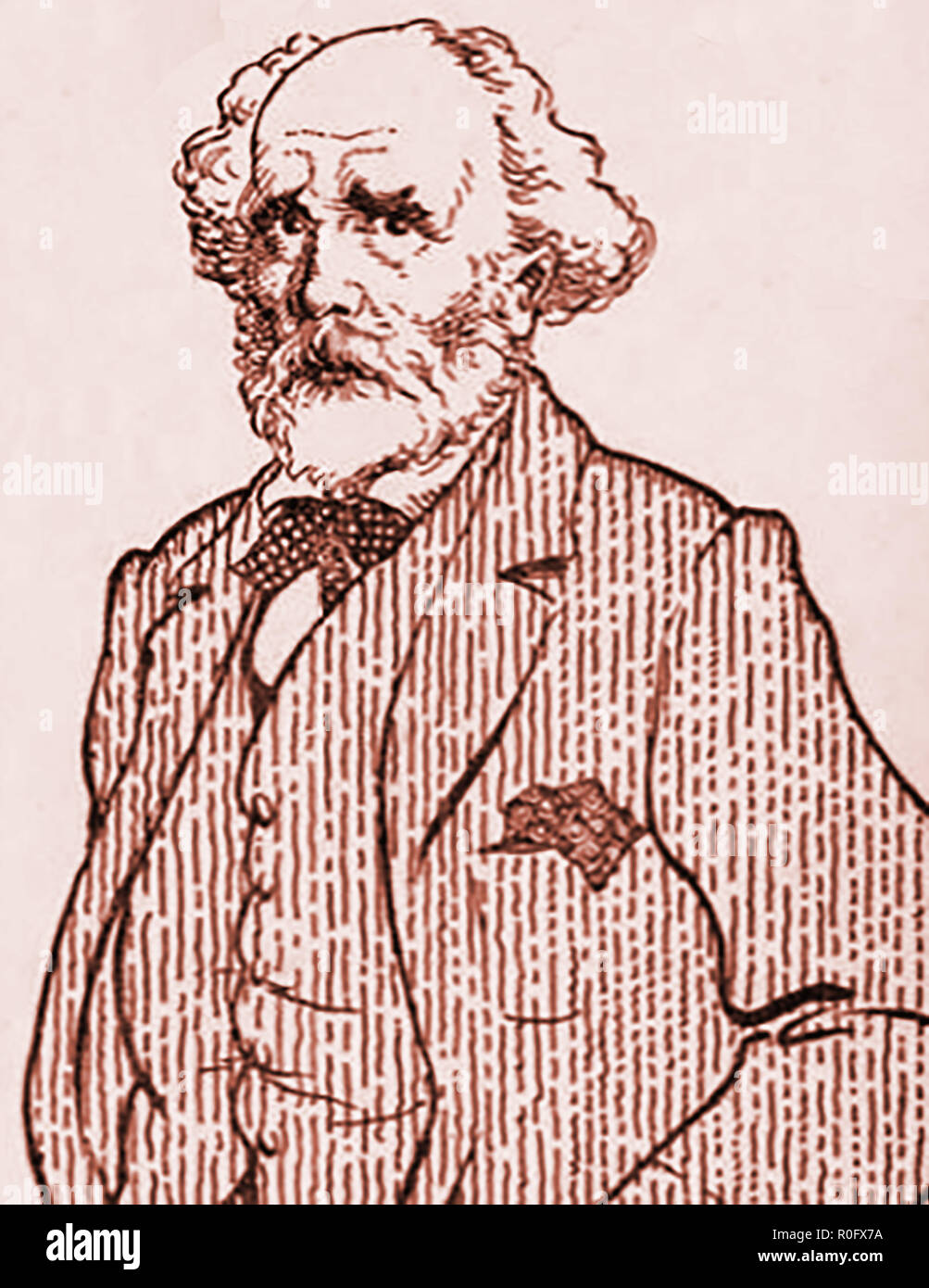 Ein Porträt von Keir Hardie, 1856-1915,Pionier der Unabhängigen Arbeiterpartei Stockfoto