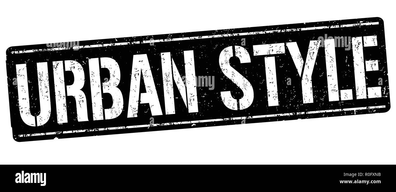 Urban Style Zeichen oder Stempel auf weißem Hintergrund, Vector Illustration Stock Vektor
