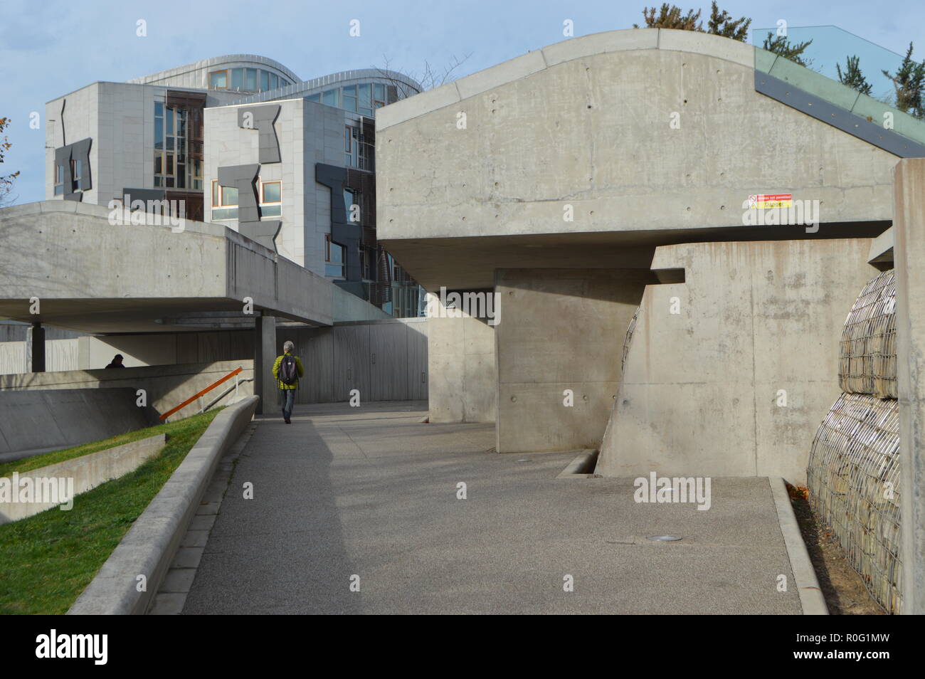 Schottisches Parlamentsgebäude Holyrood, Schottland, Großbritannien Stockfoto