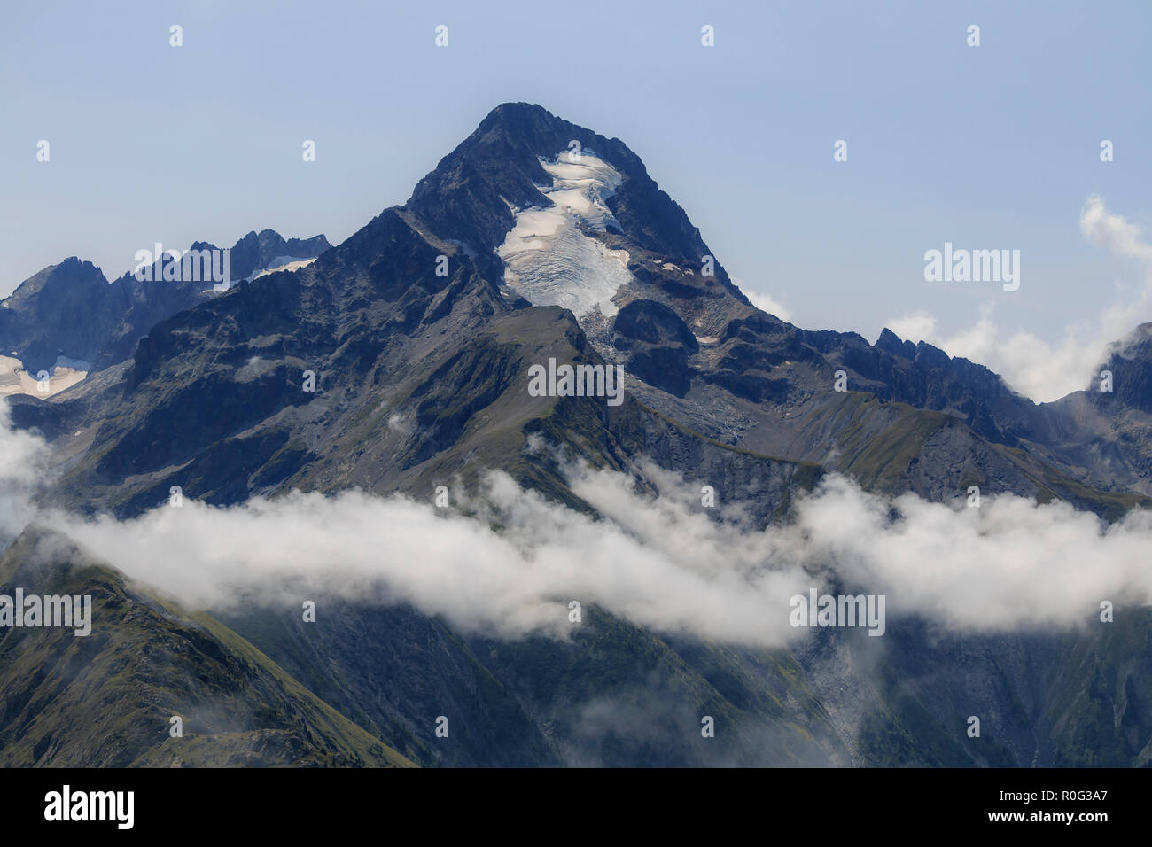 Höhepunkt der Französischen Berg Roche de La Muzelle Stockfoto