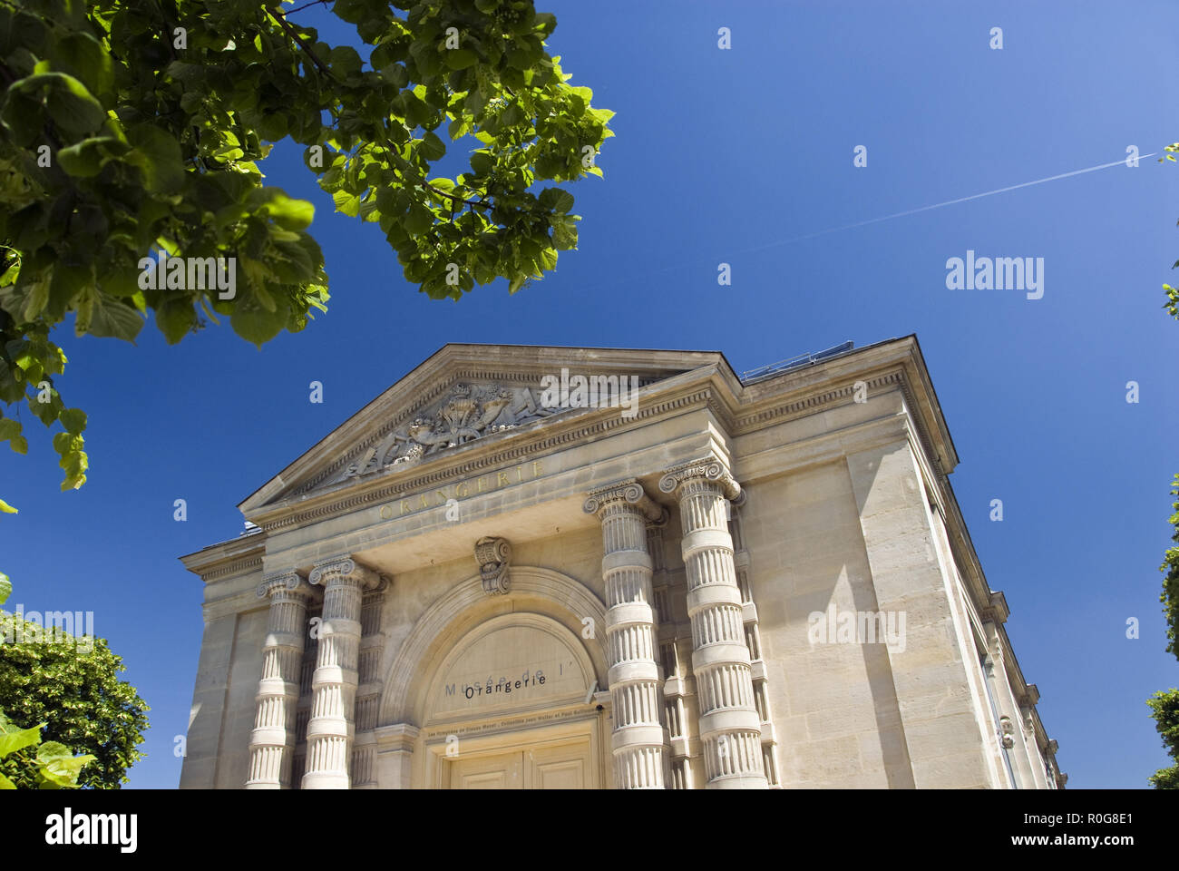 Das Musée de l'Orangerie ist ein Museum der impressionistischen und post-impressionistischen Kunst in den Tuilerien, neben dem Place de la Concorde in Paris Stockfoto