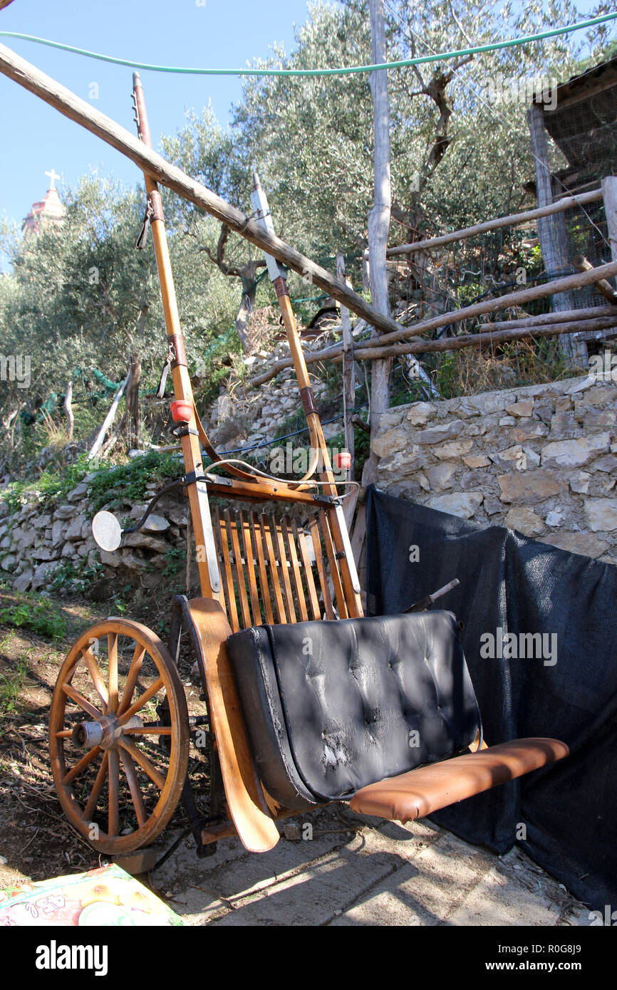 Pferdekutsche Kampanien Italien Stockfoto