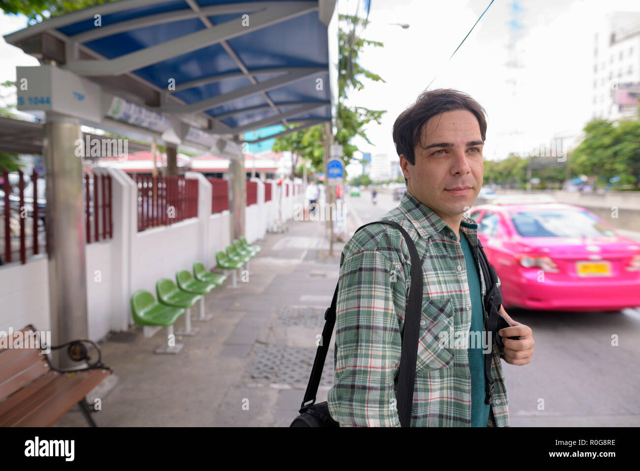 Schönen Persischen touristische Mann in der Stadt von Bangkok, Thai Stockfoto