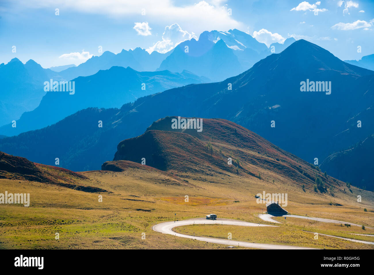 Summer View Passo Giau Dolomiten, Italien, Europa Stockfoto