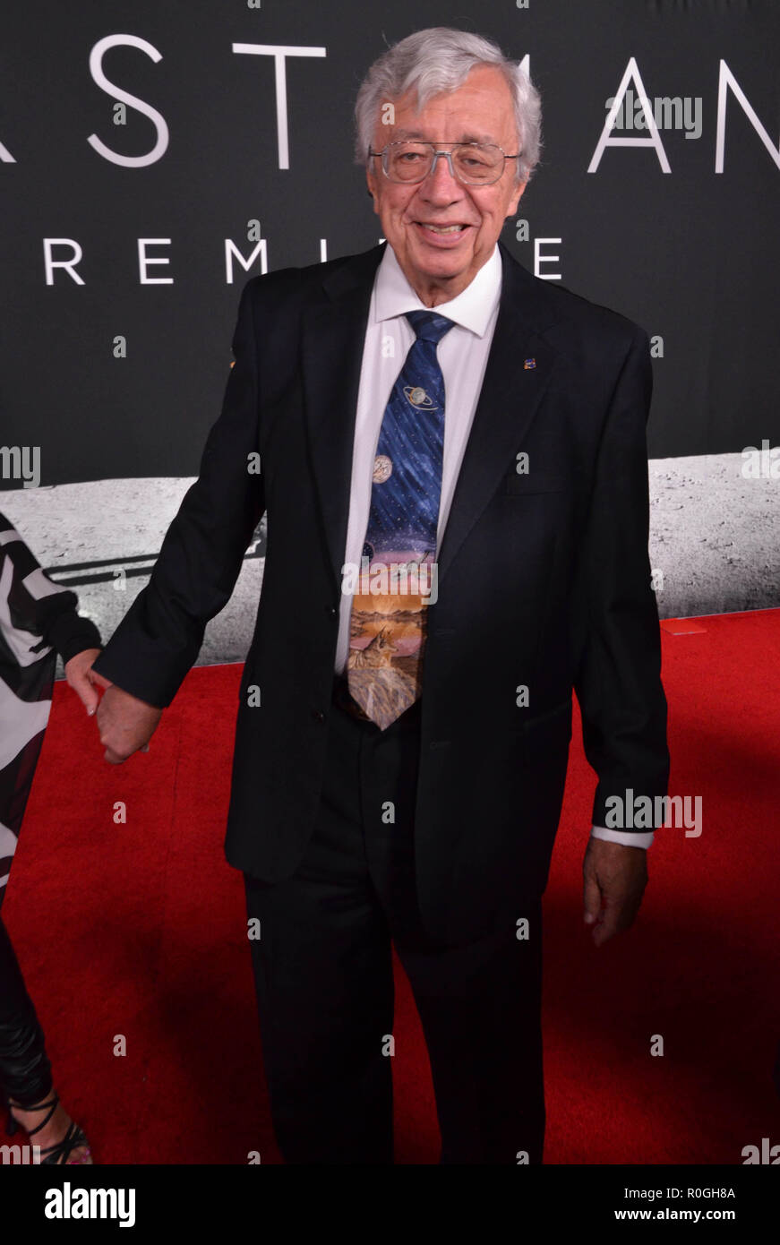 "Erster Mann" Premiere - Ankunft Mit: Frank Hughes (NASA-Berater) Wo: Washington D.C., District of Columbia, United States Wenn: 04 Okt 2018 Credit: WENN.com Stockfoto