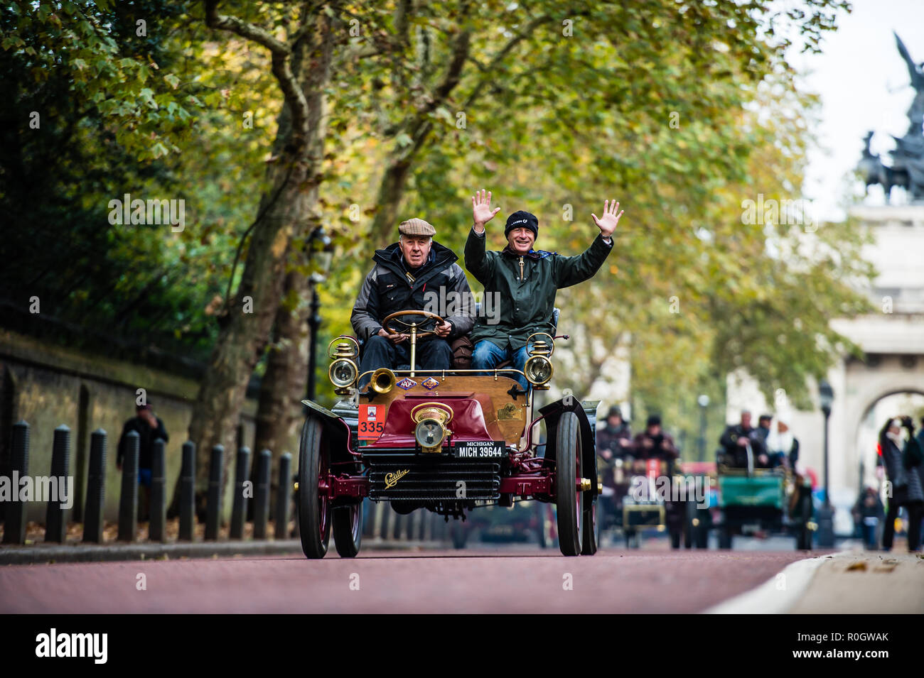 Bonhams London nach Brighton Veteran Car Run 2018 am Hyde Park Stockfoto
