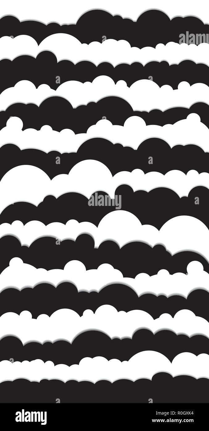 Abstract vector Hintergrund der Wellen. Optische 3D-Illusion - Line Art. Stock Vektor