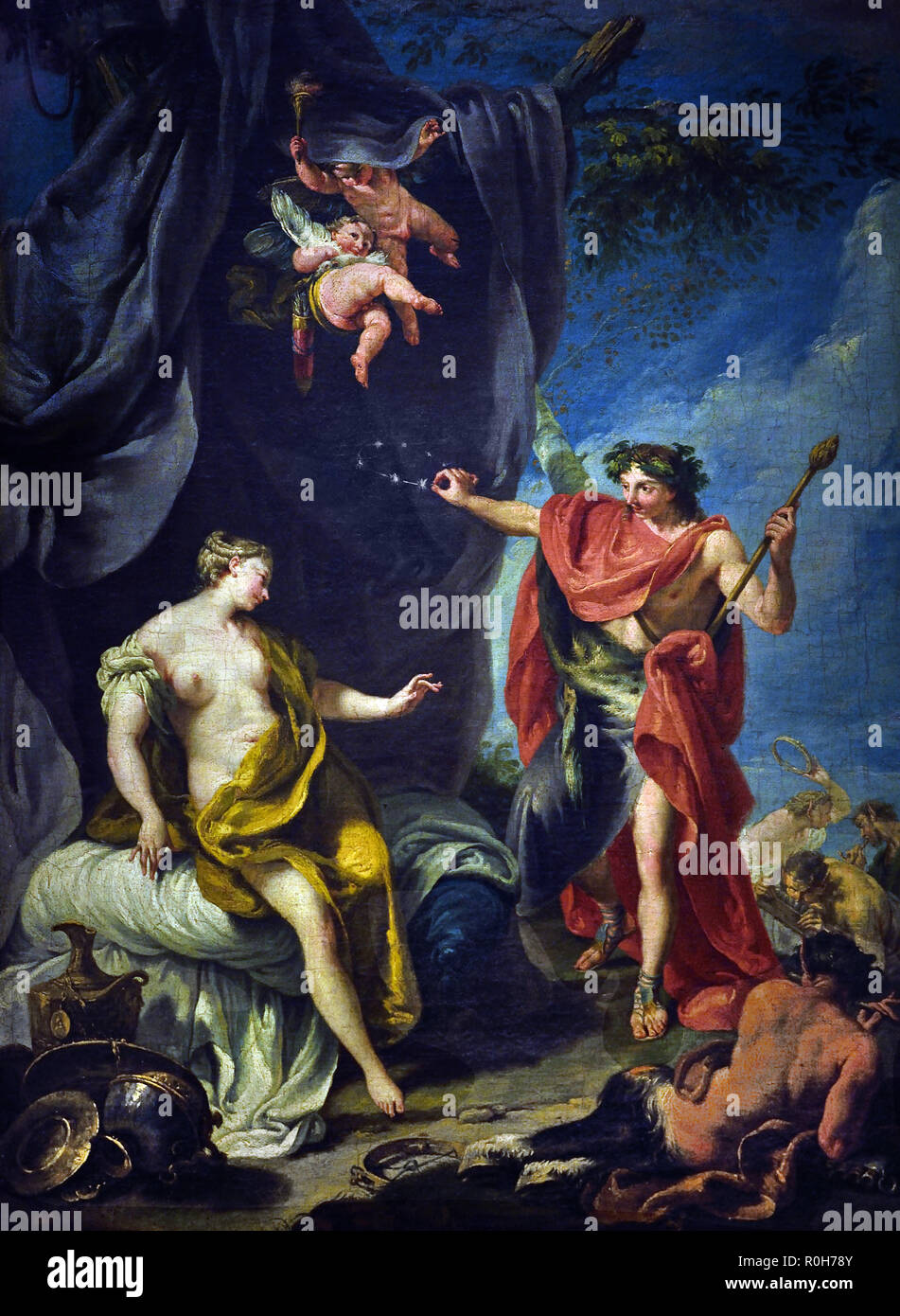 Bacchus und Ariadne 1730 - 1732 von Giovan Battista Pittoni 18 Italien, Italienisch. Stockfoto