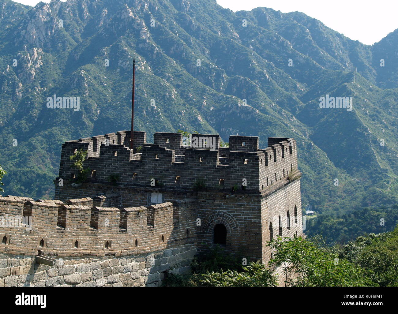 Die große Mauer von China Tower Stockfoto