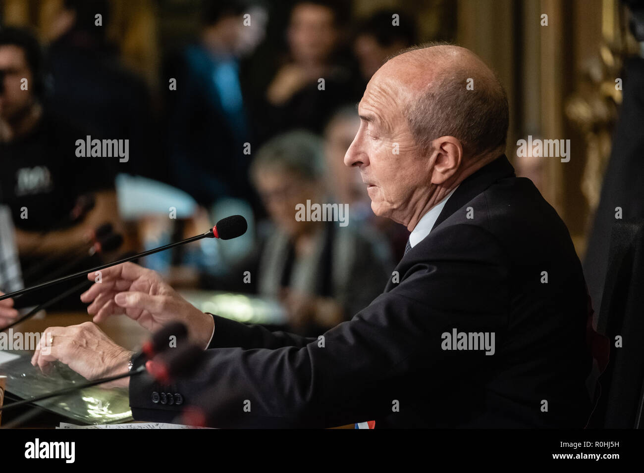 ÉdileLyon, Frankreich. 05 Nov, 2018. Wahl der Bürgermeister von Lyon, Gérard Collomb gewählt. Credit: FRANCK CHAPOLARD/Alamy leben Nachrichten Stockfoto